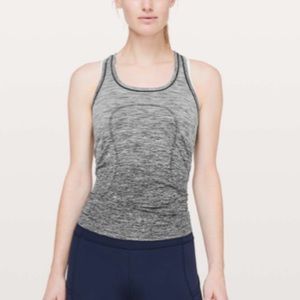 Lululemon Swiftly Tech Racerback Black White Ombre. Excellent condition!